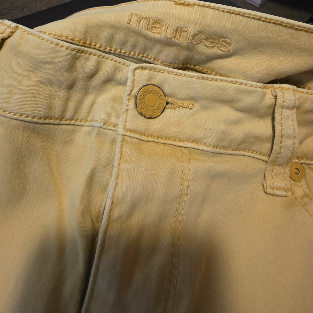 Maurices Light Yellow Apparel